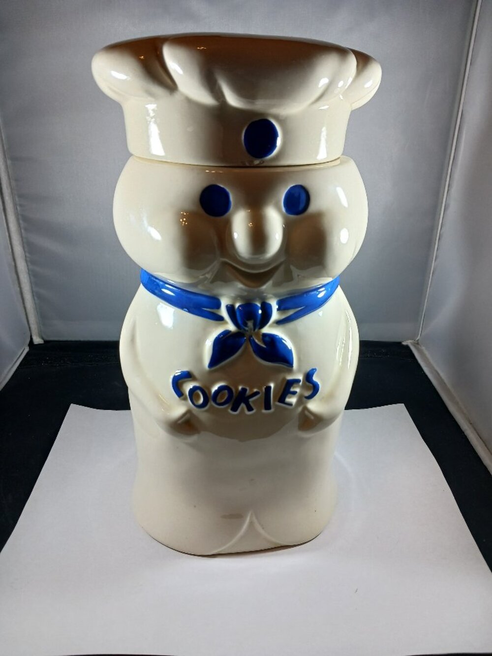 Vintage Pillsbury Doughboy Poppin Fresh Cookie Jar 1973 Ceramic Collectible